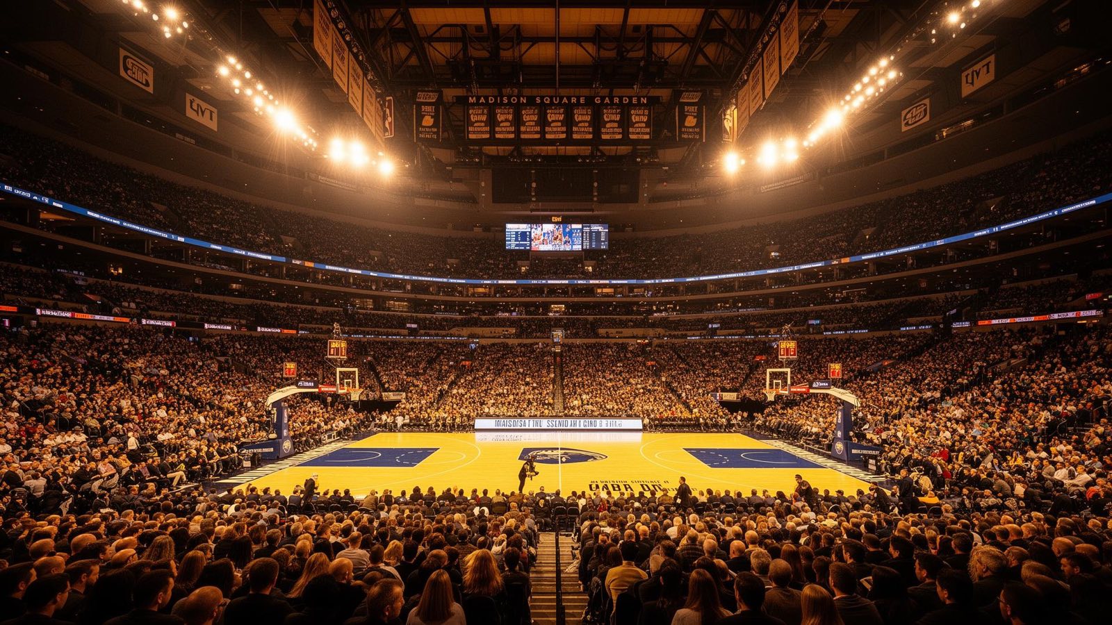Basketball arena atmosphere